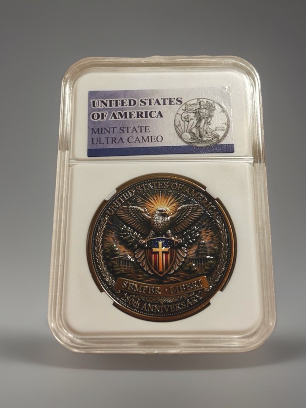 Beautiful America 250 Year Collectible Coin - Bronze Color Finish